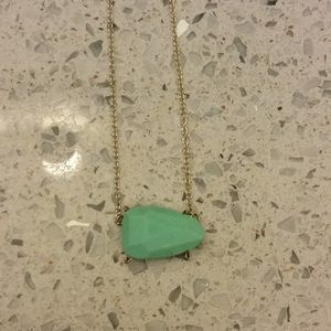 Kendra Scott turquoise stone gold necklace